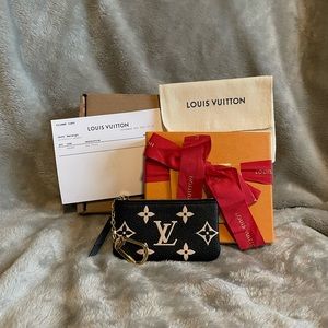 Louis Vuitton Bicolor Monogram Empreinte Leather Key Pouch
